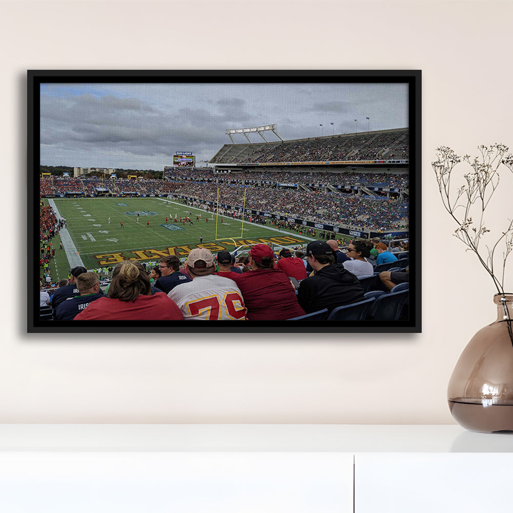 Camping World Stadium, Stadium Canvas, Sport Art, Framed Canvas Print Wall Art, Floating Frame
