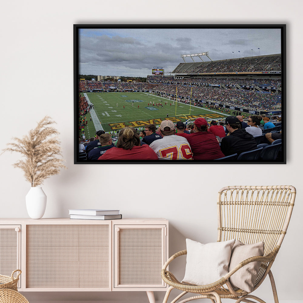 Camping World Stadium, Stadium Canvas, Sport Art, Framed Canvas Print Wall Art, Floating Frame