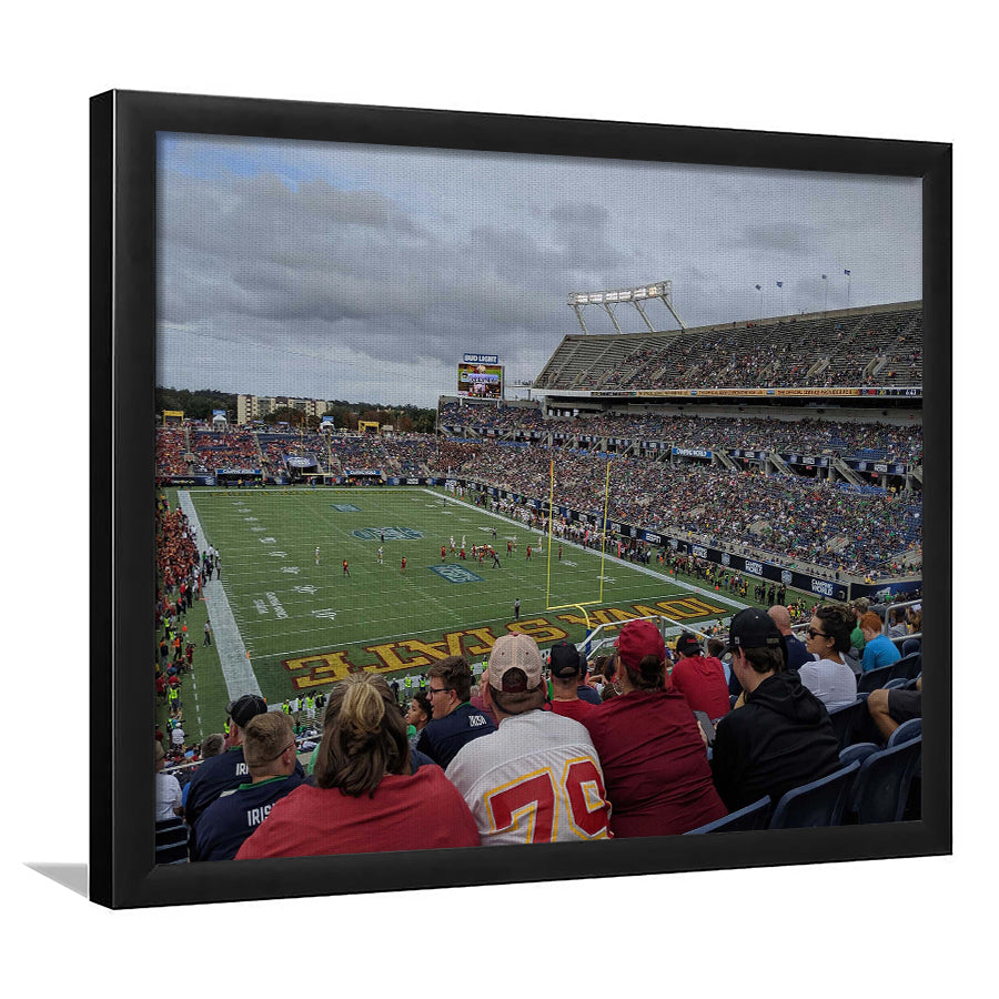 Camping World Stadium, Stadium Canvas, Sport Art, Gift for him, Framed Art Print Wall Decor, Picture Framed