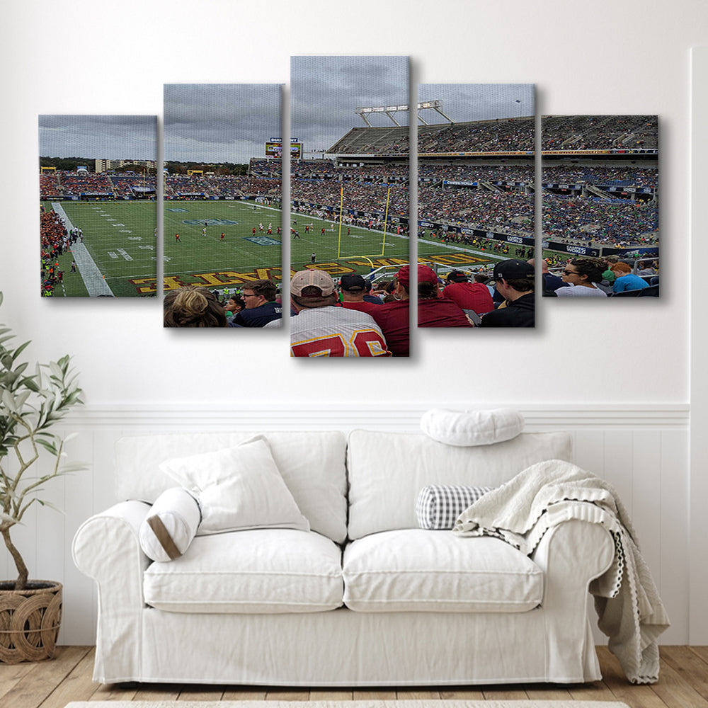 Camping World Stadium, Stadium Canvas, Sport Art, Gift for him, 5 Panel, Large Canvas, Canvas Print Wall Art
