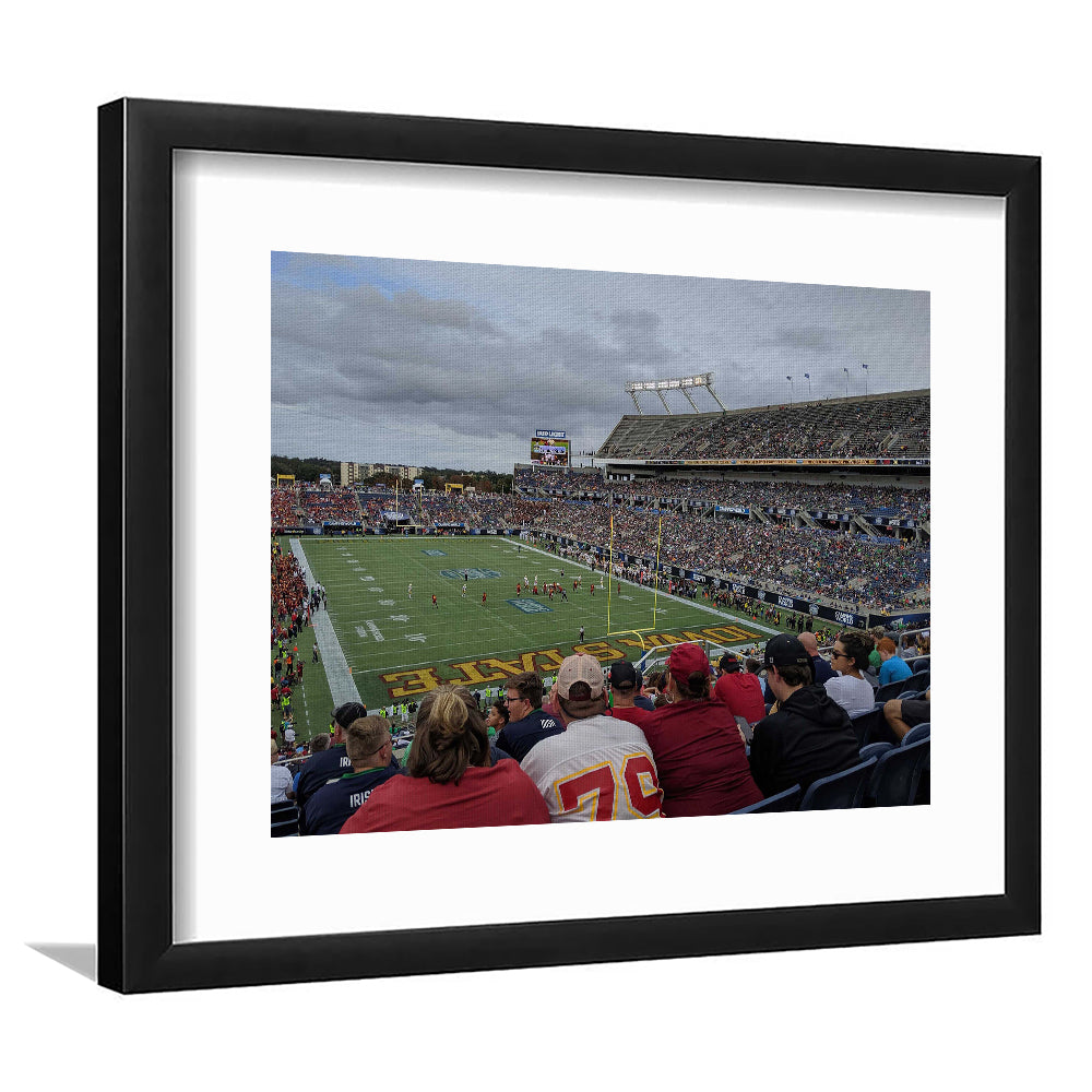 Camping World Stadium, Stadium Canvas, Sport Art, Gift for him, White Border Framed Art Print Wall Decor