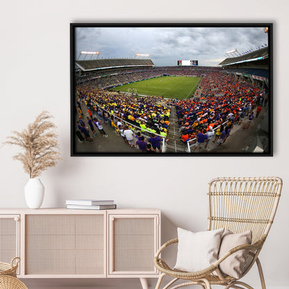Camping World Stadium in Orlando, Stadium Canvas, Sport Art, Framed Canvas Print Wall Art, Floating Frame