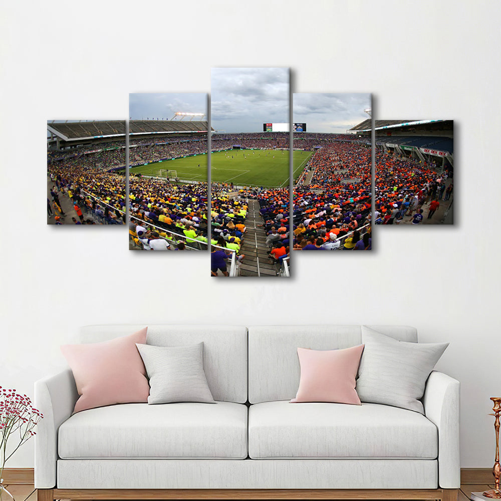 Camping World Stadium in Orlando, Stadium Canvas, Sport Art, Gift for him, 5 Panel, Large Canvas, Canvas Print Wall Art