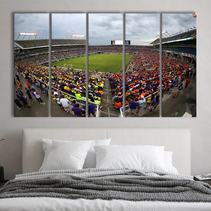 Camping World Stadium in Orlando, Stadium Canvas, Sport Art, 5 Panel B, Extra Large Canvas, Canvas Print Wall Art