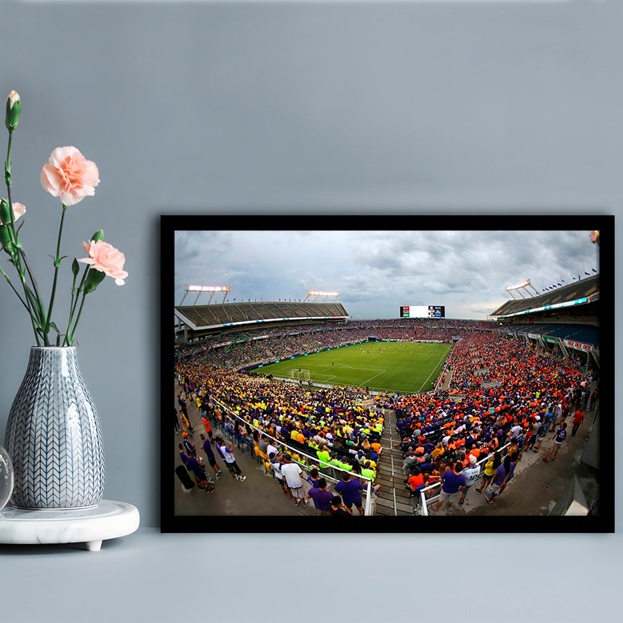 Camping World Stadium in Orlando, Stadium Canvas, Sport Art, Gift for him, Framed Art Print Wall Decor, Picture Framed