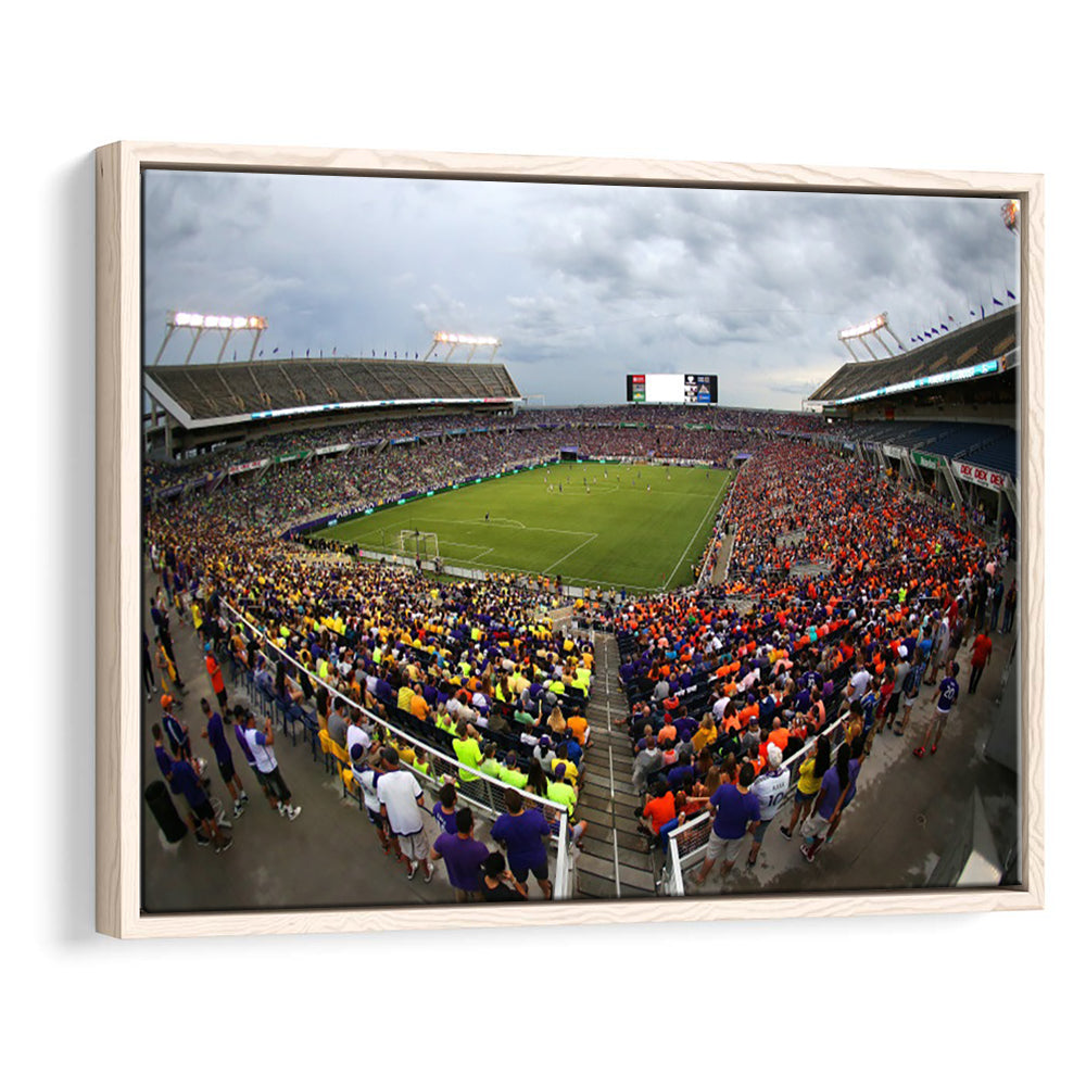 Camping World Stadium in Orlando, Stadium Canvas, Sport Art, Framed Canvas Print Wall Art, Floating Frame