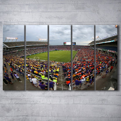 Camping World Stadium in Orlando, Stadium Canvas, Sport Art, 5 Panel B, Extra Large Canvas, Canvas Print Wall Art