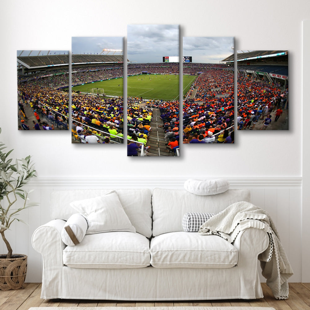 Camping World Stadium in Orlando, Stadium Canvas, Sport Art, Gift for him, 5 Panel, Large Canvas, Canvas Print Wall Art