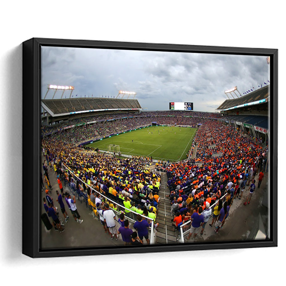 Camping World Stadium in Orlando, Stadium Canvas, Sport Art, Framed Canvas Print Wall Art, Floating Frame