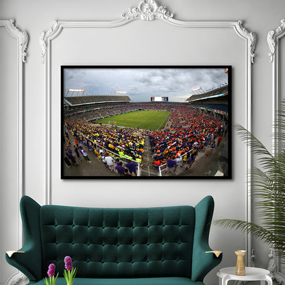 Camping World Stadium in Orlando, Stadium Canvas, Sport Art, Gift for him, Framed Art Print Wall Decor, Picture Framed