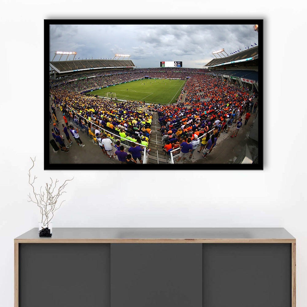 Camping World Stadium in Orlando, Stadium Canvas, Sport Art, Gift for him, Framed Art Print Wall Decor, Picture Framed