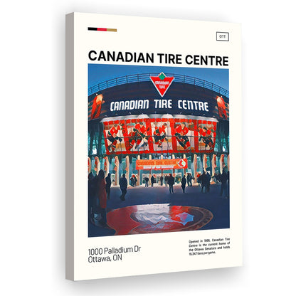 Canadian Tire Centre Print, Ottawa Senators Stadium Canvas Art, Fan Gifts, Sport Art, Canvas Print Wall Art