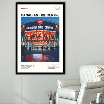 Canadian Tire Centre Print, Ottawa Senators Stadium Art, Gifts for him, Sport Art, Framed Art Print Wall Decor