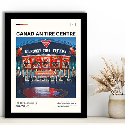 Canadian Tire Centre Print, Ottawa Senators Stadium Art, Gifts for him, Sport Art, Framed Art Print Wall Decor