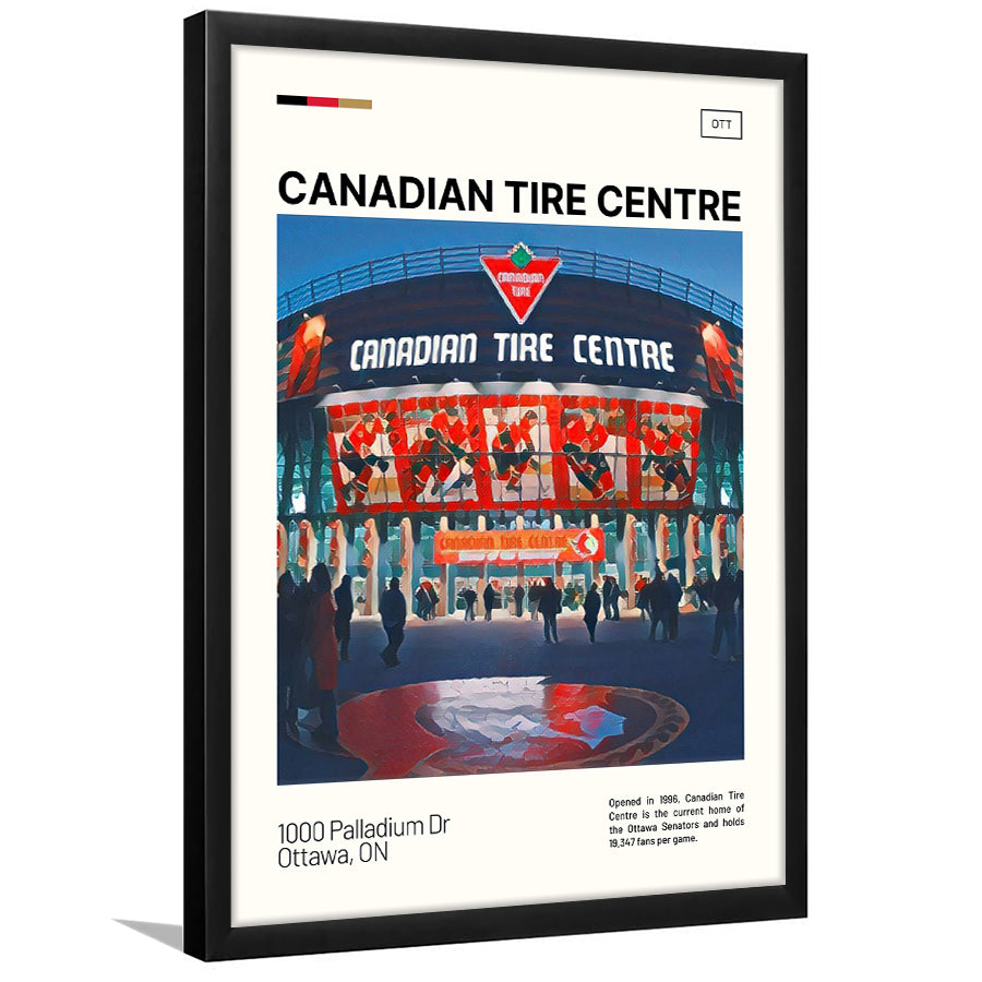 Canadian Tire Centre Print, Ottawa Senators Stadium Art, Gifts for him, Sport Art, Framed Art Print Wall Decor