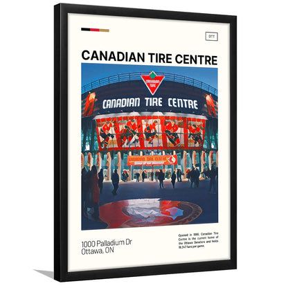 Canadian Tire Centre Print, Ottawa Senators Stadium Art, Gifts for him, Sport Art, Framed Art Print Wall Decor
