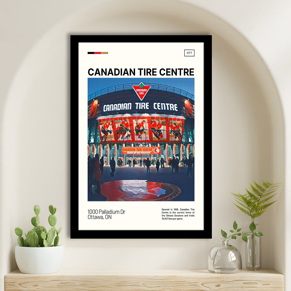 Canadian Tire Centre Print, Ottawa Senators Stadium Art, Gifts for him, Sport Art, Framed Art Print Wall Decor