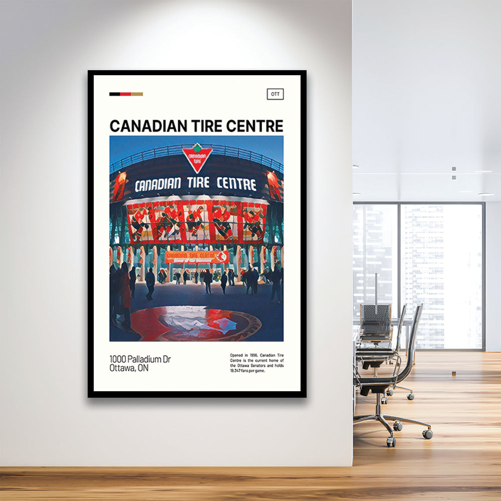 Canadian Tire Centre Print, Ottawa Senators Stadium Art, Gifts for him, Sport Art, Framed Art Print Wall Decor