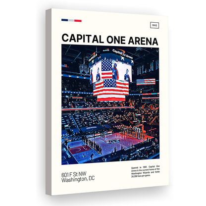 Capital One Arena Print, Washington Wizards Stadium Canvas Art, Fan Gifts, Sport Art, Canvas Print Wall Art