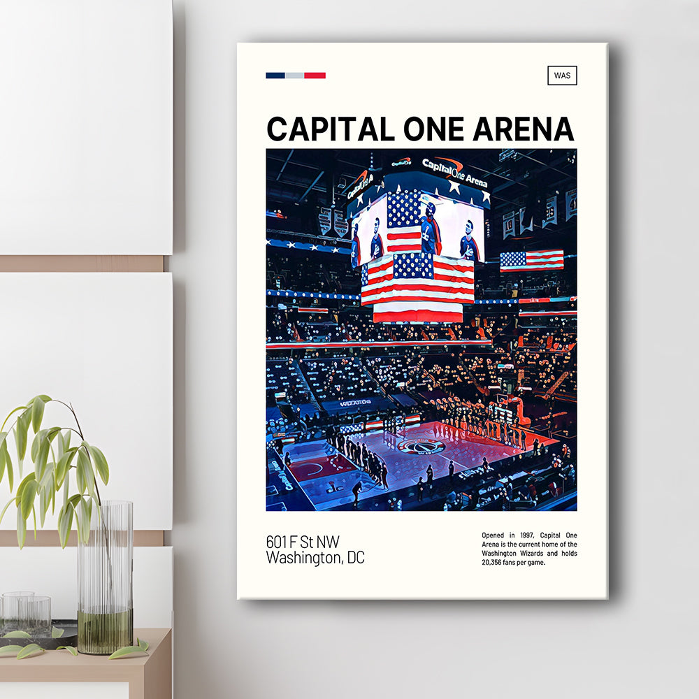 Capital One Arena Print, Washington Wizards Stadium Canvas Art, Fan Gifts, Sport Art, Canvas Print Wall Art