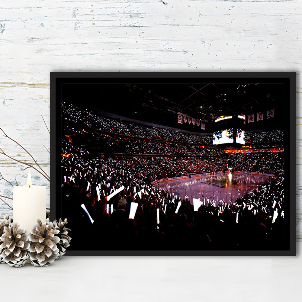 Capital One Arena, Stadium Canvas, Sport Art, Framed Canvas Print Wall Art, Floating Frame