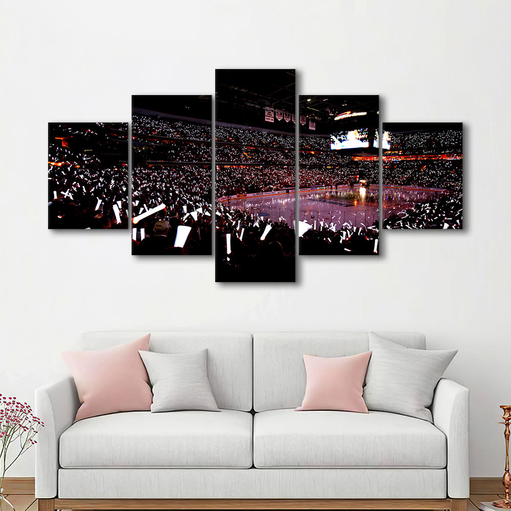Capital One Arena, Stadium Canvas, Sport Art, Gift for him, 5 Panel, Large Canvas, Canvas Print Wall Art