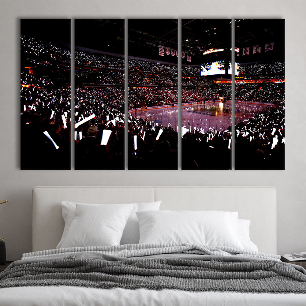 Capital One Arena, Stadium Canvas, Sport Art, 5 Panel B, Extra Large Canvas, Canvas Print Wall Art