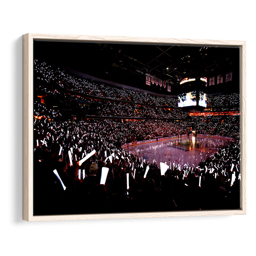 Capital One Arena, Stadium Canvas, Sport Art, Framed Canvas Print Wall Art, Floating Frame