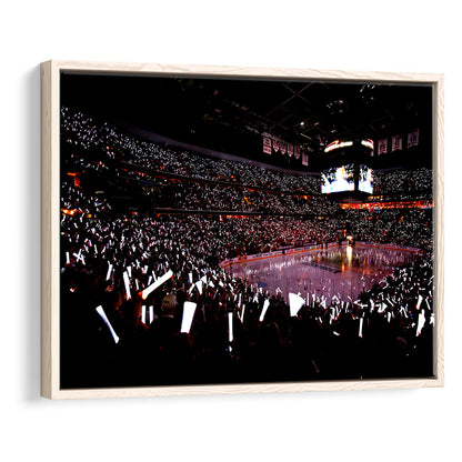 Capital One Arena, Stadium Canvas, Sport Art, Framed Canvas Print Wall Art, Floating Frame