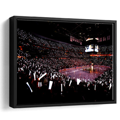 Capital One Arena, Stadium Canvas, Sport Art, Framed Canvas Print Wall Art, Floating Frame