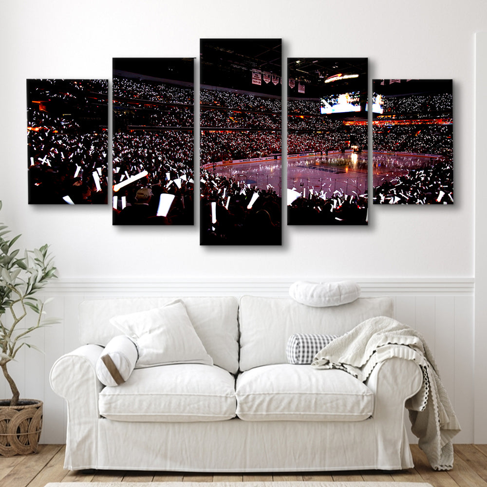 Capital One Arena, Stadium Canvas, Sport Art, Gift for him, 5 Panel, Large Canvas, Canvas Print Wall Art
