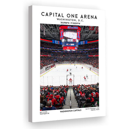 Capital One Arena Print, Iconic Washington Capitals Ice Hockey, Canvas Prints Wall Art, Man Cave Decor