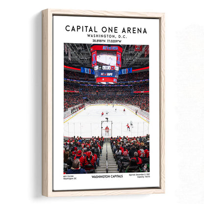 Capital One Arena Print, Iconic Washington Capitals Ice Hockey, Framed Canvas Prints Wall Art