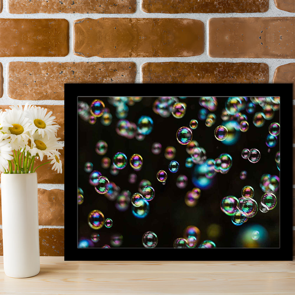 Captivating Bubbles Wall Art,Enhance Your Ambiance With This Artistic Soap Bubbles, Framed Art Print, Picture Framed