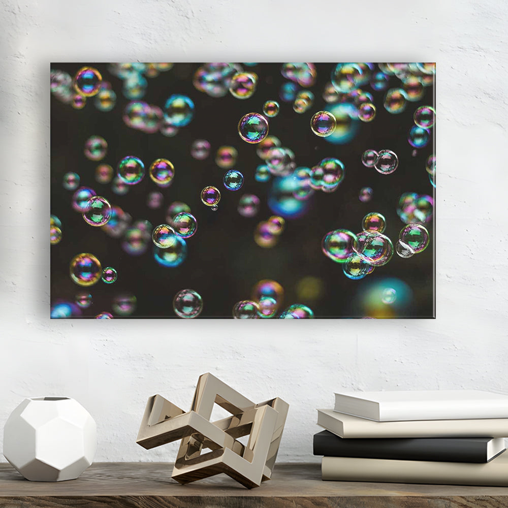 Captivating Bubbles Wall Art,Enhance Your Ambiance with this Artistic Soap Bubbles, Cavas Print Wall Art Hom Decor