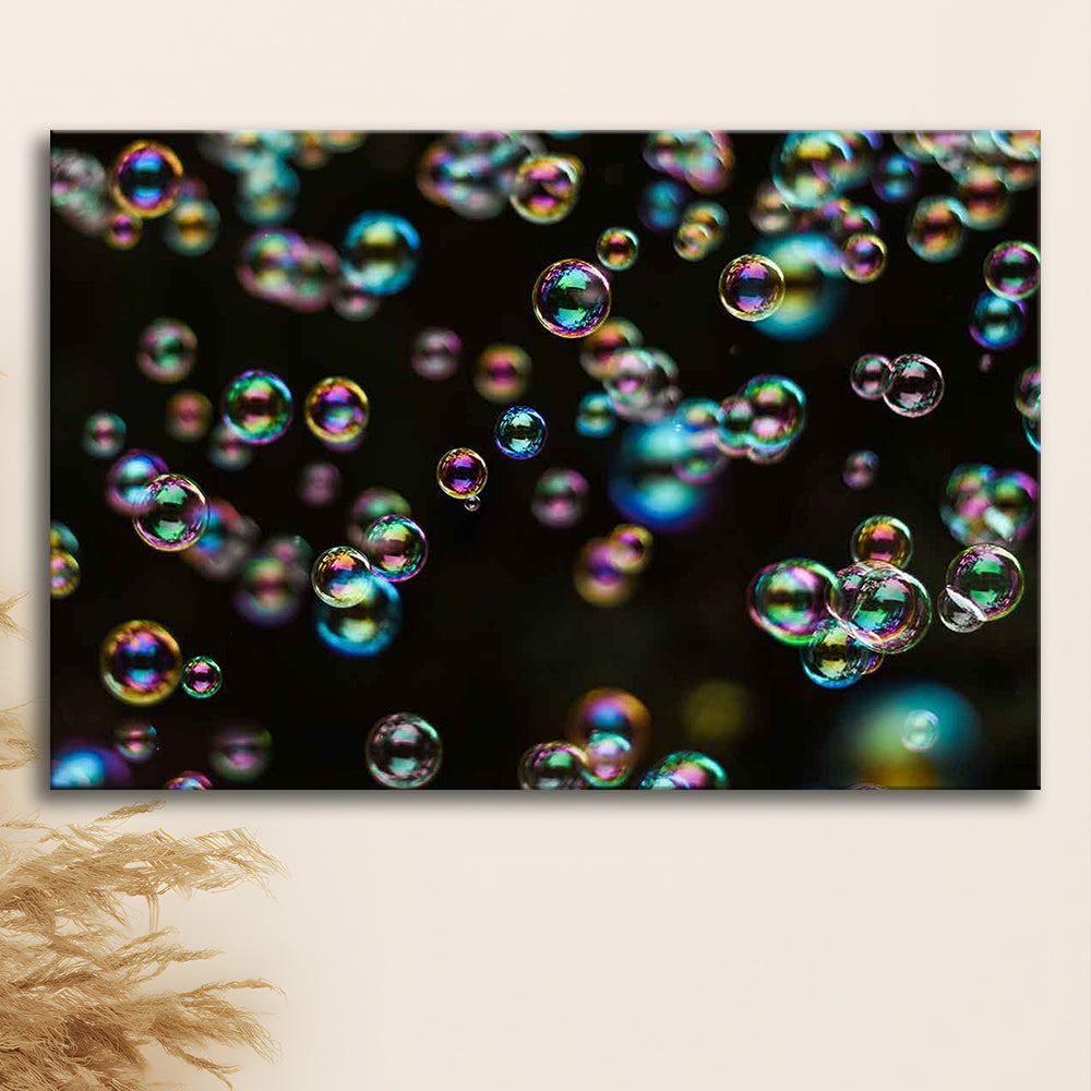 Captivating Bubbles Wall Art,Enhance Your Ambiance with this Artistic Soap Bubbles, Cavas Print Wall Art Hom Decor