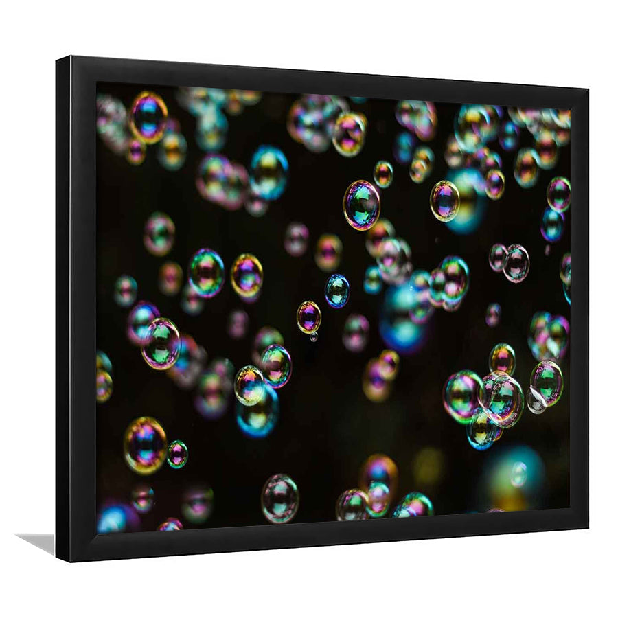 Captivating Bubbles Wall Art,Enhance Your Ambiance With This Artistic Soap Bubbles, Framed Art Print, Picture Framed