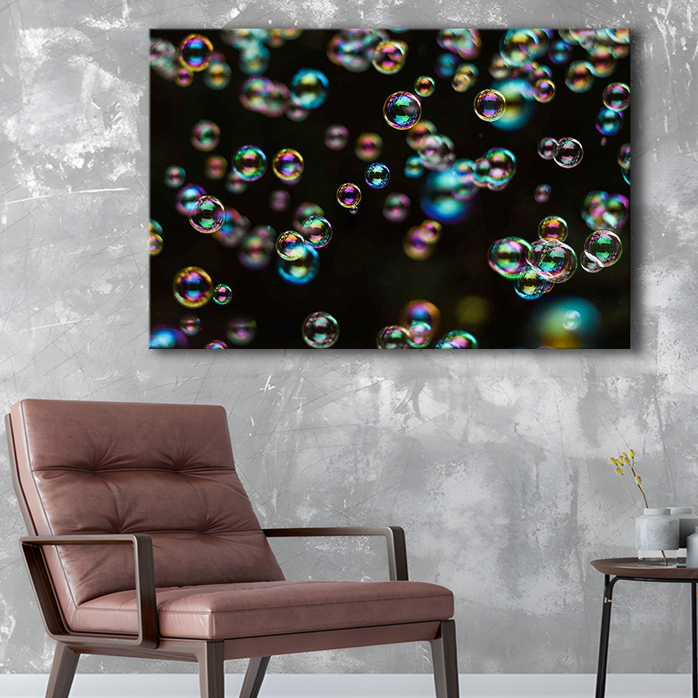 Captivating Bubbles Wall Art,Enhance Your Ambiance with this Artistic Soap Bubbles, Cavas Print Wall Art Hom Decor