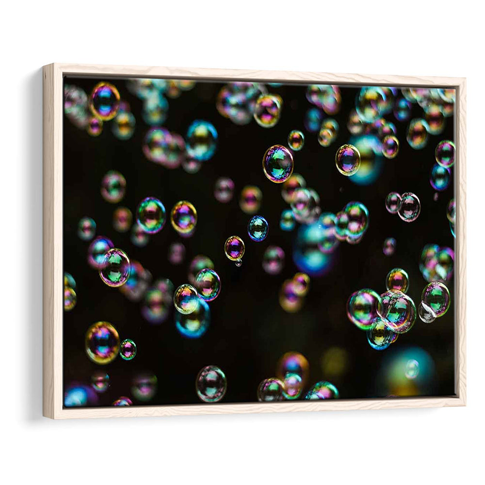 Captivating Bubbles Wall Art,Enhance Your Ambiance With This Soap Bubbles, Framed Cavas Print, Floating Frame