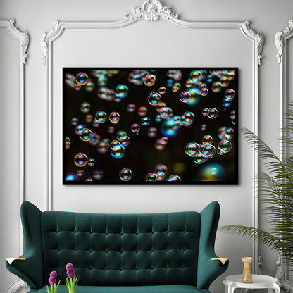 Captivating Bubbles Wall Art,Enhance Your Ambiance With This Artistic Soap Bubbles, Framed Art Print, Picture Framed