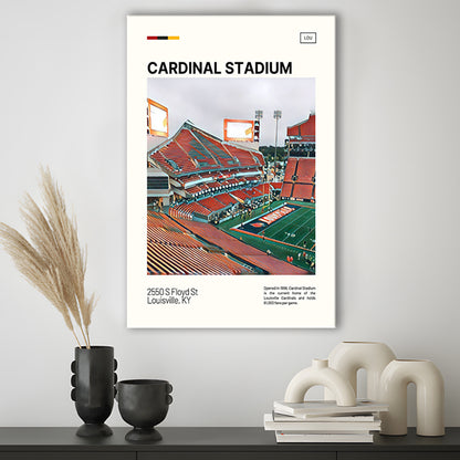 Cardinal Stadium Print, Louisville Cardinals Stadium Canvas Art, Fan Gifts, Sport Art, Canvas Print Wall Art