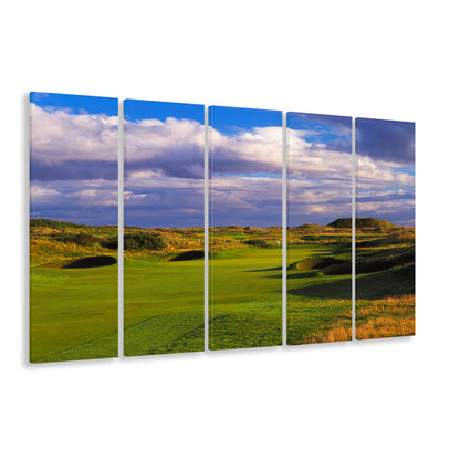 Carnoustie Golf Club Hole 02, Carnoustie, Scotland, Golf Art Print, Extra Large Canvas Print Wall Art