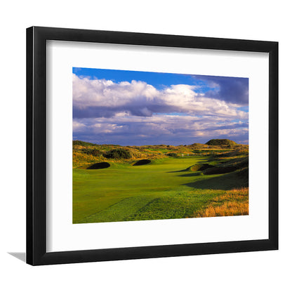Carnoustie Golf Club Hole 02, Carnoustie, Scotland, Goft Art Print, Framed Art Print White Border Wall Decor