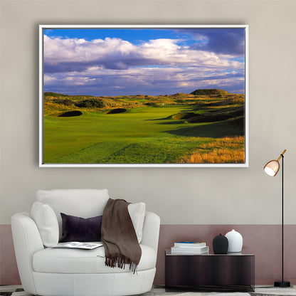 Carnoustie Golf Club Hole 02, Carnoustie, Scotland, Floating Framed Canvas Print Wall Art