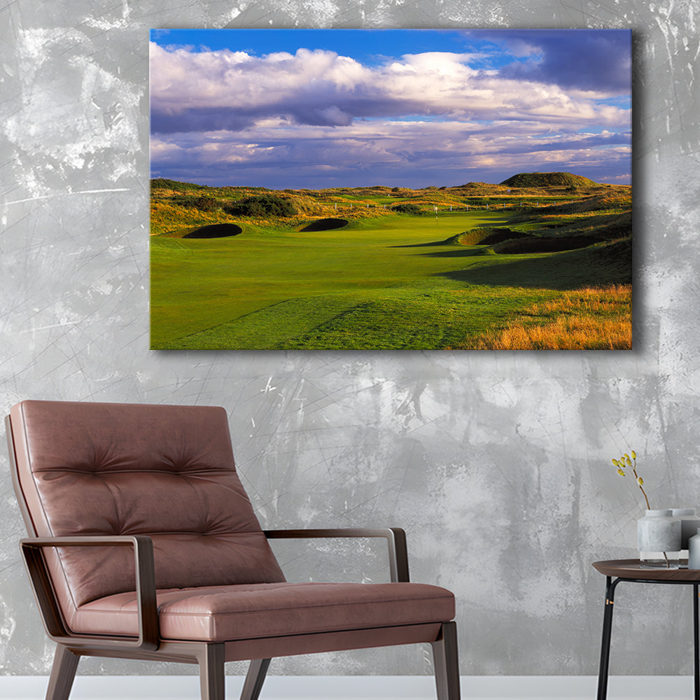 Carnoustie Golf Club Hole 02, Carnoustie, Scotland, Golf Art Print,Gifts Golf Lover