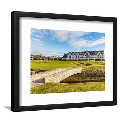 Carnoustie Golf Links, Hole 18 Fine Art, Goft Art Print, Framed Art Print White Border Wall Decor