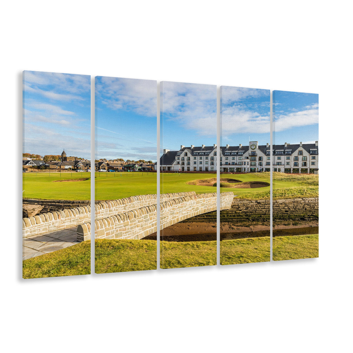Carnoustie Golf Links, Hole 18 Fine Art, Golf Art Print, Extra Large Canvas Print Wall Art