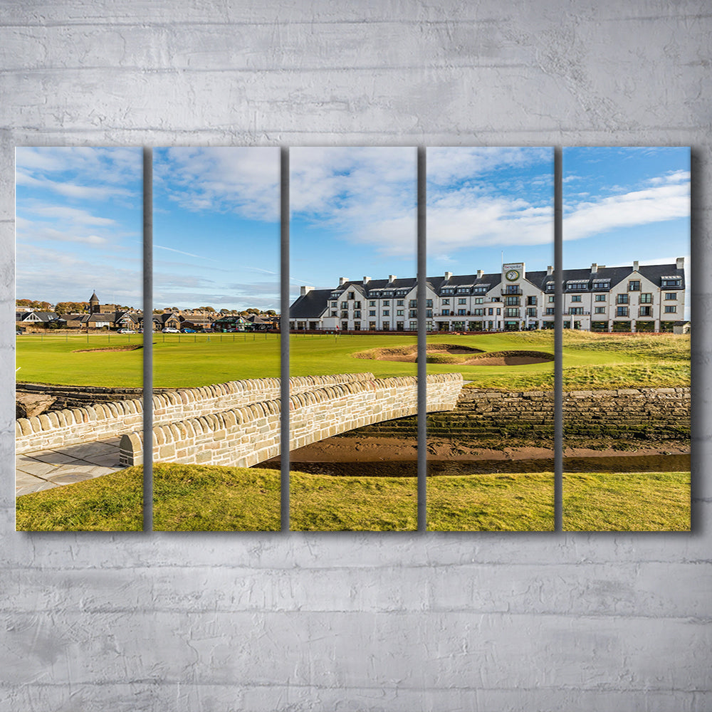 Carnoustie Golf Links, Hole 18 Fine Art, Golf Art Print, Extra Large Canvas Print Wall Art