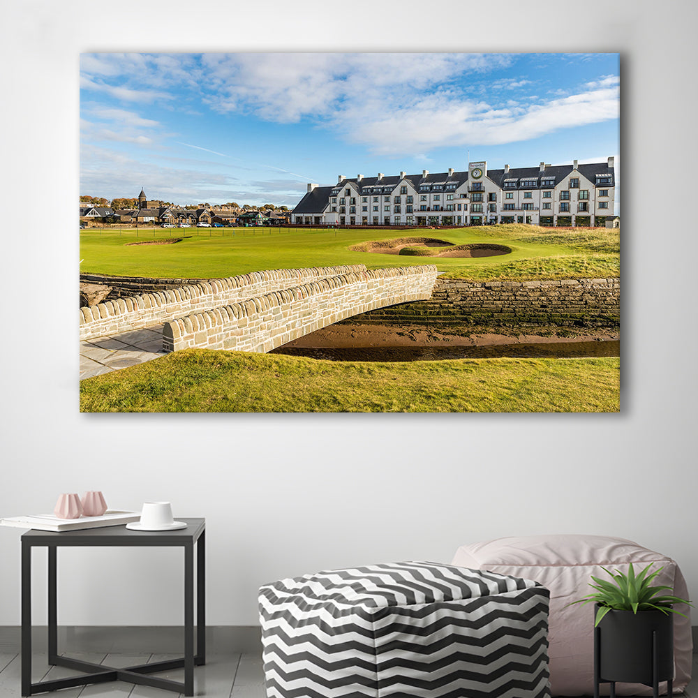 Carnoustie Golf Links, Hole 18 Fine Art, Golf Art Print,Gifts Golf Lover