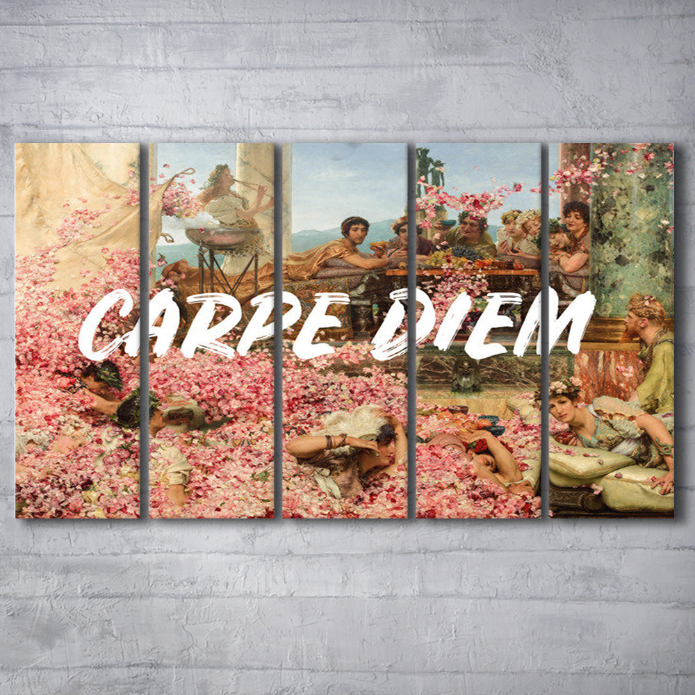 Carpe Diem, Canvas Art Print, Painting Art, Multi Panels Canvas Print Wall Art